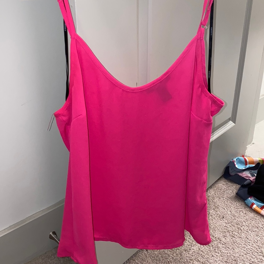 Hot pink tank top